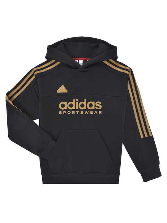 adidas Kids Sweatshirt with Hood Black