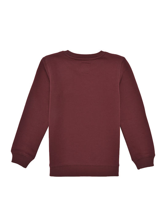 Παιδικό Φούτερ Μπορντό Batwing Crewneck