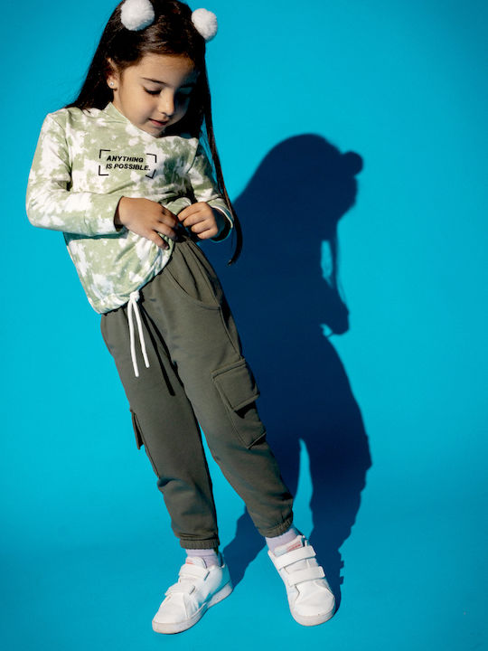 Kinder Sweatpants Set - Jogginganzug Bay Leaf Mint 2Stück Anything Is Possible