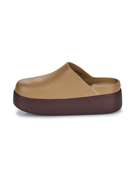 Crocs Dylan Platform Woman Brown Clogs