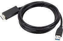 Cablu HDMI de sex masculin - USB-A 3m Negru