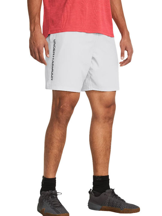 Woven Wordmark Sport Herren Shorts Grau