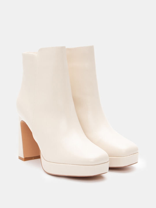 Ankle Boots with Heel & Platform 4312702-beige