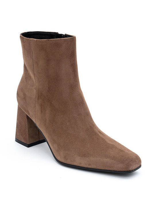 Philippe Lang Suede Women's Ankle Boots Brown