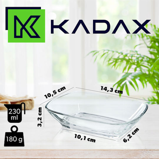 Kadax Servierschüssel Rund Glas Transparent 2Stück Kadax Servierschüssel Rund Glas Transparent 2Stück