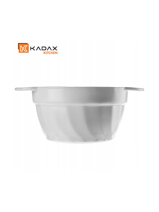 Kadax Serving Bowl Round White with Diameter 18.5cm 12pcs