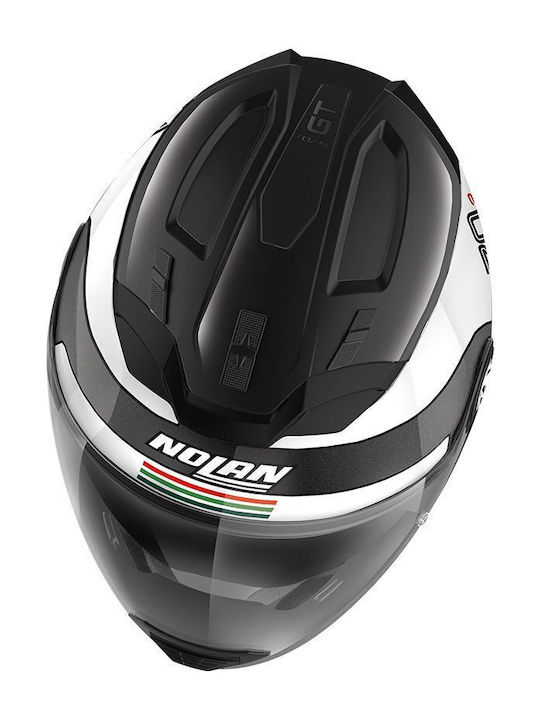 Nolan N70-2 GT N-Com Modular Helmet with Sun Visor ECE 22.06 1480gr 064 Metal Black