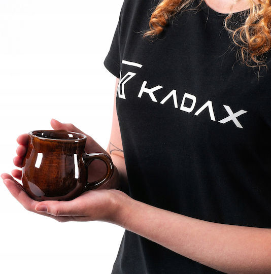 Kadax Schimbare de căldură Cană Ceramică Maro 250ml