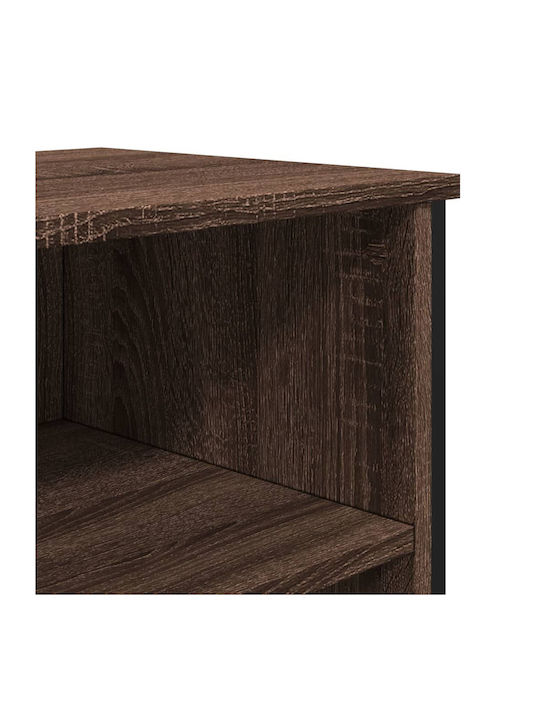Sideboard made of Wood & Metal Brown Oak 91x35.5x74.5cm
