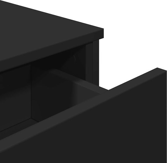 Мебели за съхранение от дърво & метал Black 97x32.5x74.5см