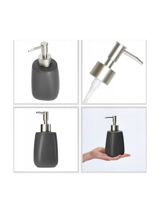 Kadax Kadax Ceramic Bathroom Accessory Set Gray 3 Pieces