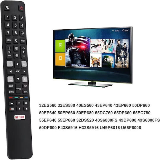 TCL Συμβατό Τηλεχειριστήριο για Τηλεοράσεις 0795976076301