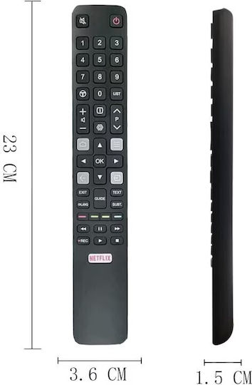TCL Συμβατό Τηλεχειριστήριο για Τηλεοράσεις 0795976076301