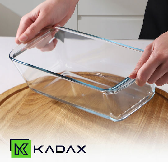 Kadax Правоъгълена Огнеупорно Съд Стъкло 1бр
