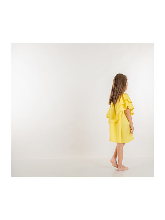 Minimo Mädchen Kleid Gelb