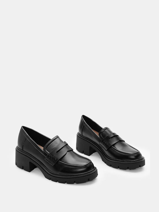 Luigi Women's Loafers in Black Color