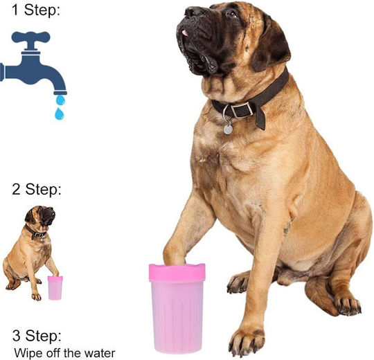 Pet Toy Soft Gentle Dog Foot Cleansing Container 1pc 10x10cm