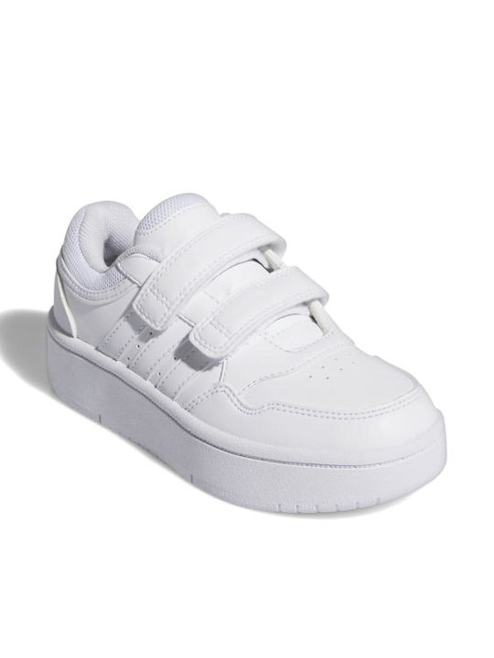 Hoops Kids Sneakers with Scratch White