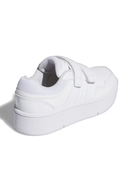Hoops Kids Sneakers with Scratch White