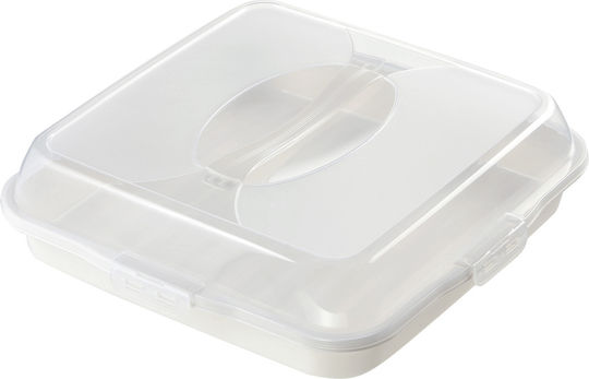 Kadax Kunststoff Aufbewahrungsbox mit Deckel Braun 1Stück
