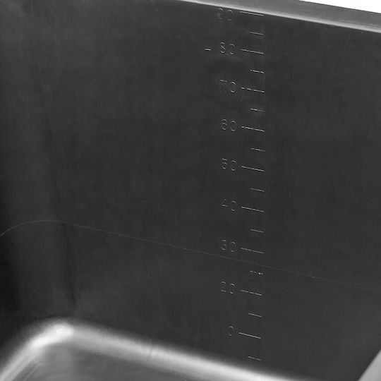 Kadax Kunststoff Aufbewahrungsbox mit Deckel Schwarz 80Es 1Stück