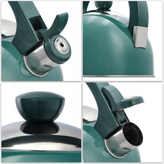 Kadax Ceainic Inox Verde 1700ml