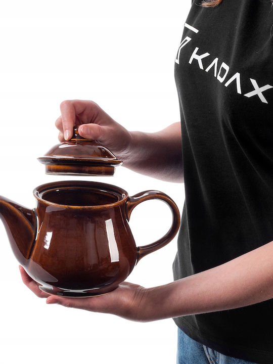 Kadax Teekanne Keramik Braun 1000ml