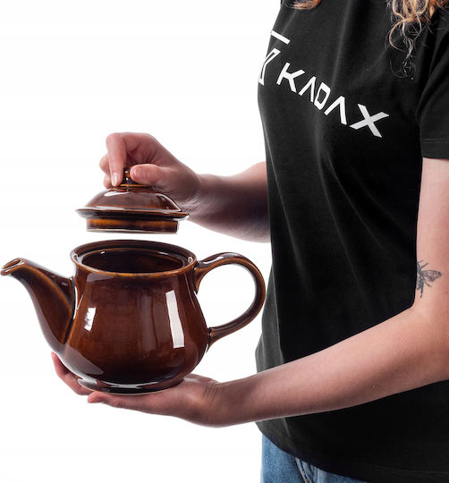 Kadax Ceainic Ceramică Maro 1000ml