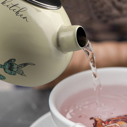 Kadax Τσαγιέρα Εμαγιέ Γκρι 2200ml