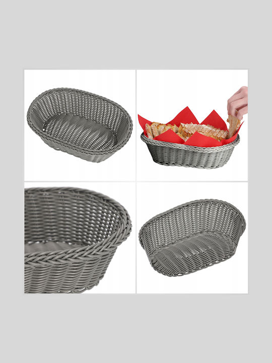 Kadax Brotkorb Kunststoff Gray