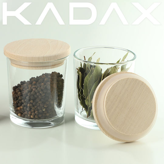 Kadax Οργανωτές Μπαχαρικών Γυάλινοι Πράσινοι 6τμχ