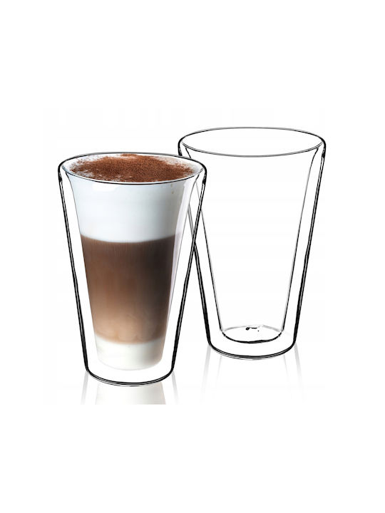 Kadax Set of Glasses Coffee/Freddo made of Glass 2pcs