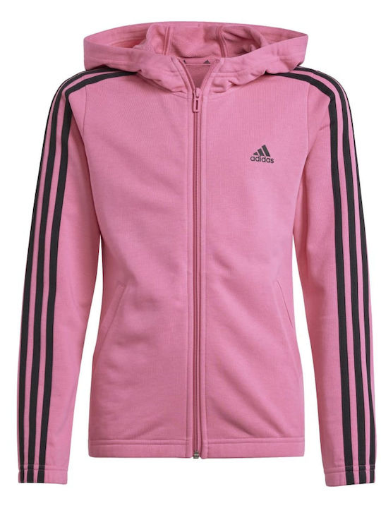 adidas Kids Sweatshirt Cardigan Pink