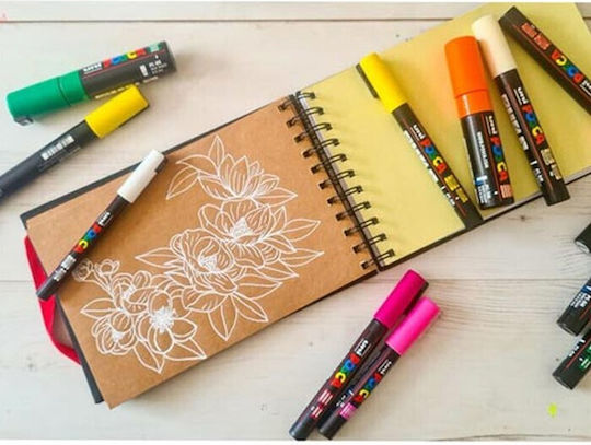 Sketchbook Uni Posca Blackbook A5 14.8 X 21Cm 48 Sheets