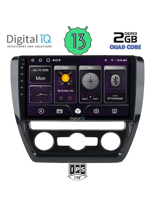 Digital IQ Ηχοσύστημα Αυτοκινήτου για Volkswagen Jetta 2010-2016 με Clima (Bluetooth/USB/WiFi/GPS) με Οθόνη Αφής 10"