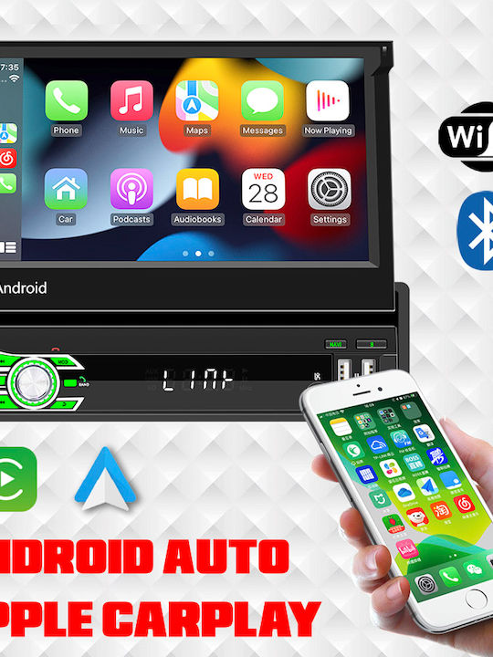 Booma Car Audio System 1 DIN Bluetooth USB