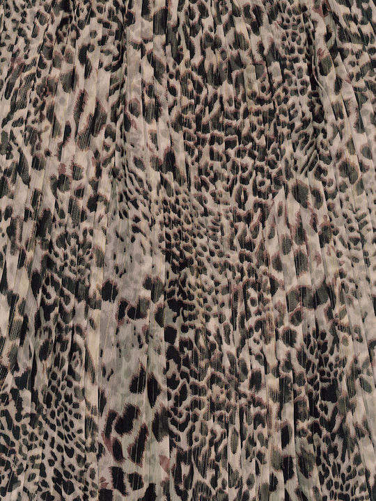 Fustă Plisată pentru Copii Leopard Multicoloră