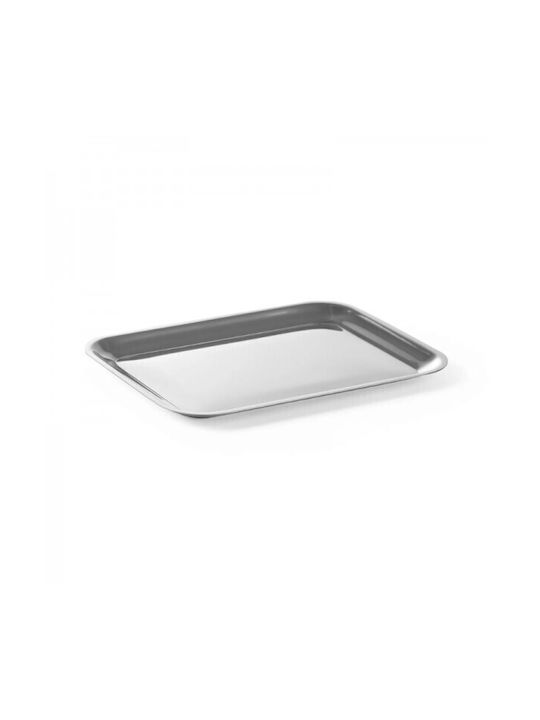 Hendi Stainless Steel Rectangular Serving Tray with Handles 20.5x15.5cm 1pcs