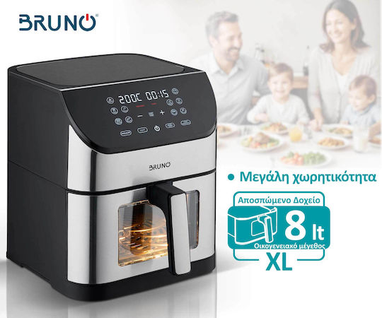 Bruno Friteuză cu aer 8lt Argintiu BRN-0194