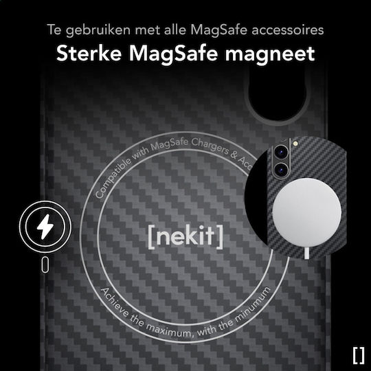 Nekit Umschlag Rückseite Aramid Fiber 1mm Schwarz (Galaxy S24)