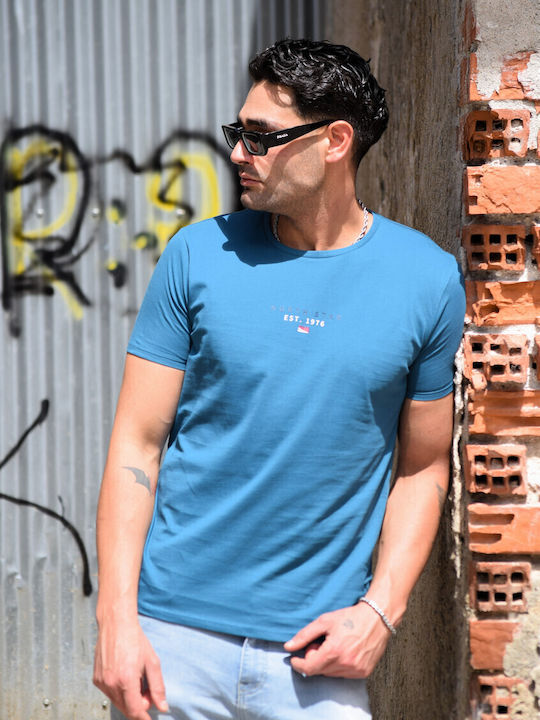 T-Shirt Petrol Blau