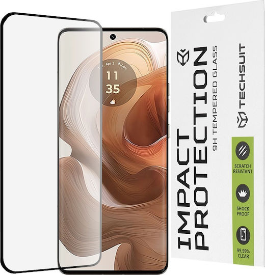 Techsuit 3D Full Glue Full Face Tempered Glass Μαύρο (Motorola Edge 50 Ultra - Techsuit)