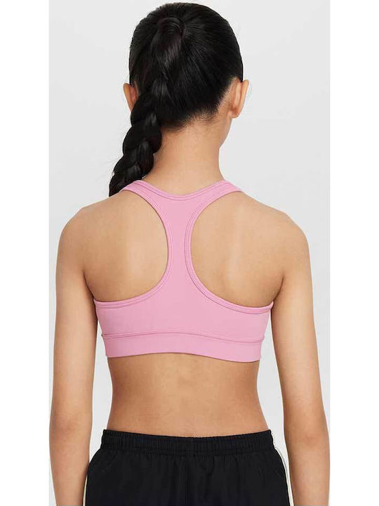 Nike Swoosh Παιδικό Μπουστάκι Dri-Fit Ροζ