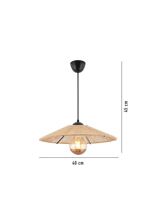 Merten Adjustable Pendant Light Brown with Socket E27 40x40x55cm