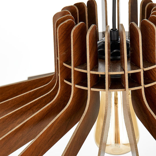 Boomerang Pendant Light Brown 59x59x65cm