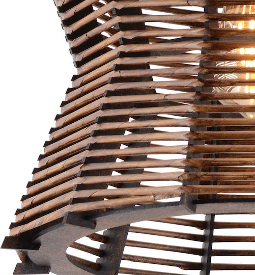 Belt Pendant Light Brown 33x33x65cm