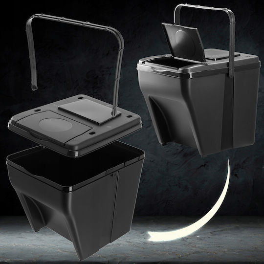Kadax Waste Bin Waste Plastic Black 25lt 1pcs