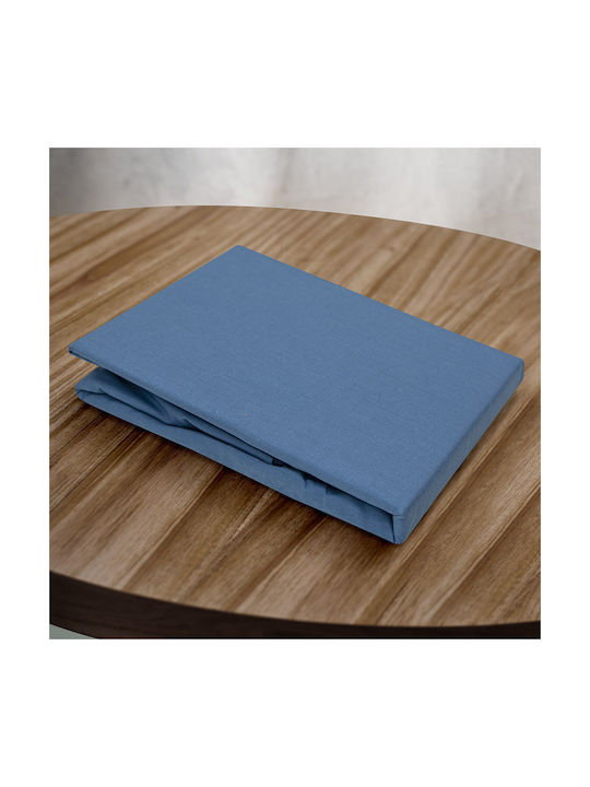 Lino Home Claro Pillowcase Set with Envelope Cover Blue 50x70cm.