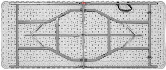 Tisch Zusammenklappbar Blow White, Grey 180x75x74cm