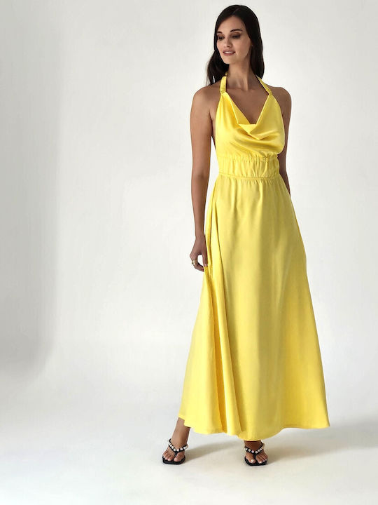 Yellow Satin Dress Special for Weddings